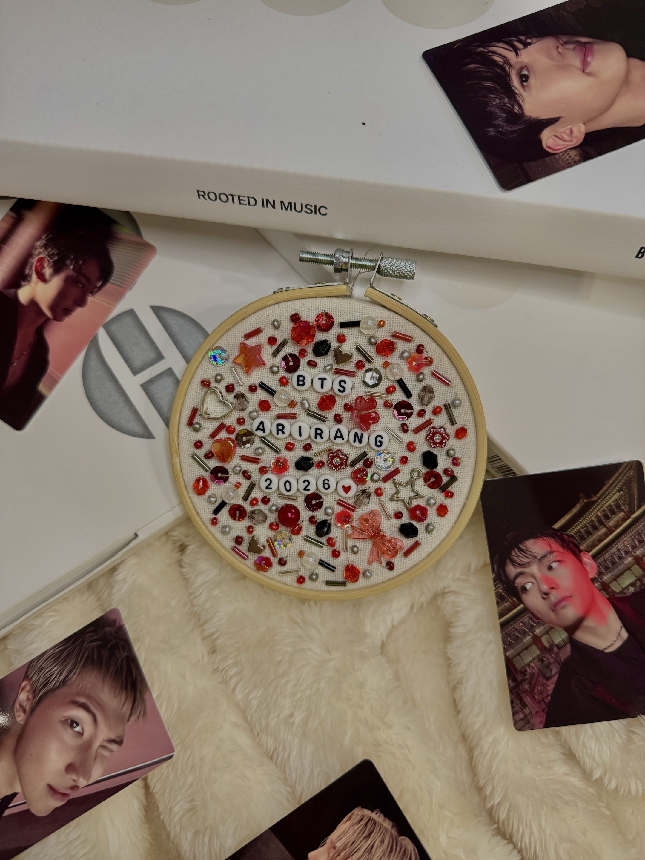 BTS Inspired Arirang Tour Album Beaded Gift Trinket Decor Concert Memento