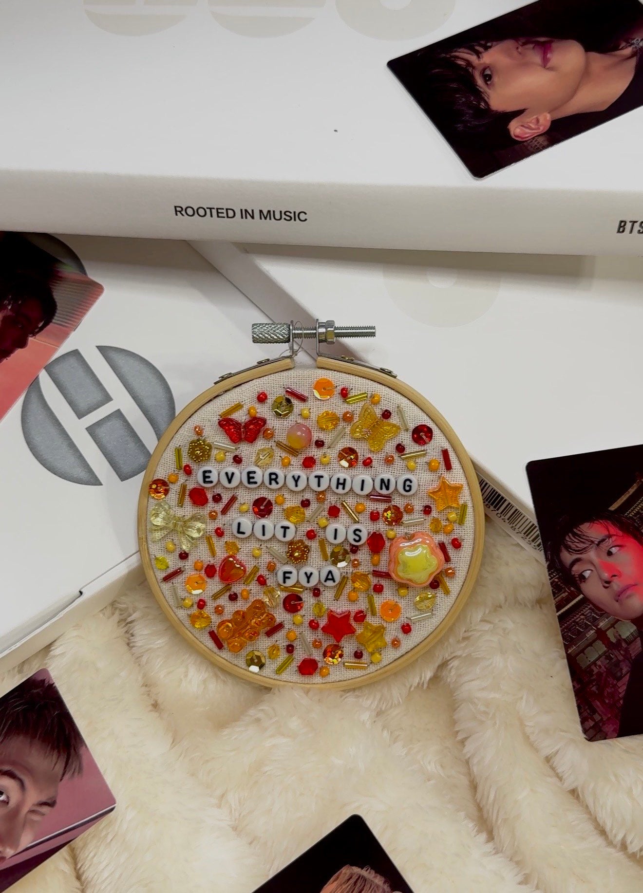 BTS FYA Inspired Beaded Gift Decor