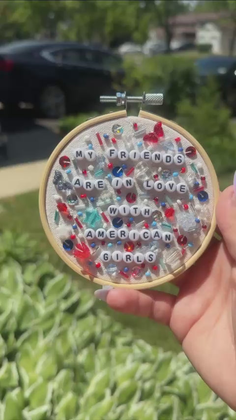 harry styles american girls beaded embroidery